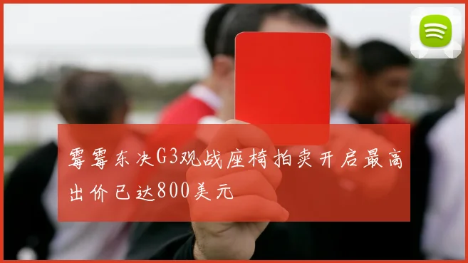 霉霉东决G3观战座椅拍卖开启最高出价已达800美元